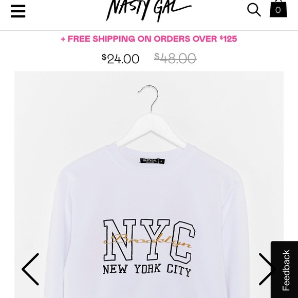Nasty Gal Tops - Graphic Sweatshirt New York City Nasty Gal